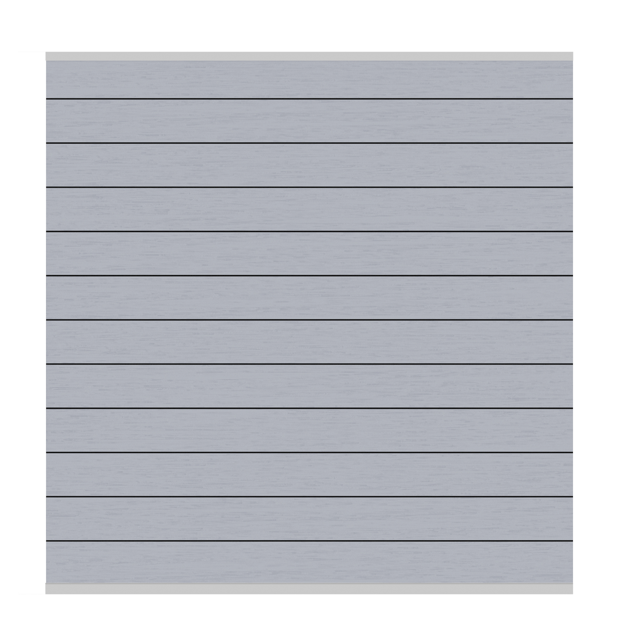 Systeem wpc scherm-set grijs zilver lijst - 178 x 184